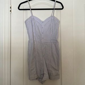 Abercrombie pinstripe romper